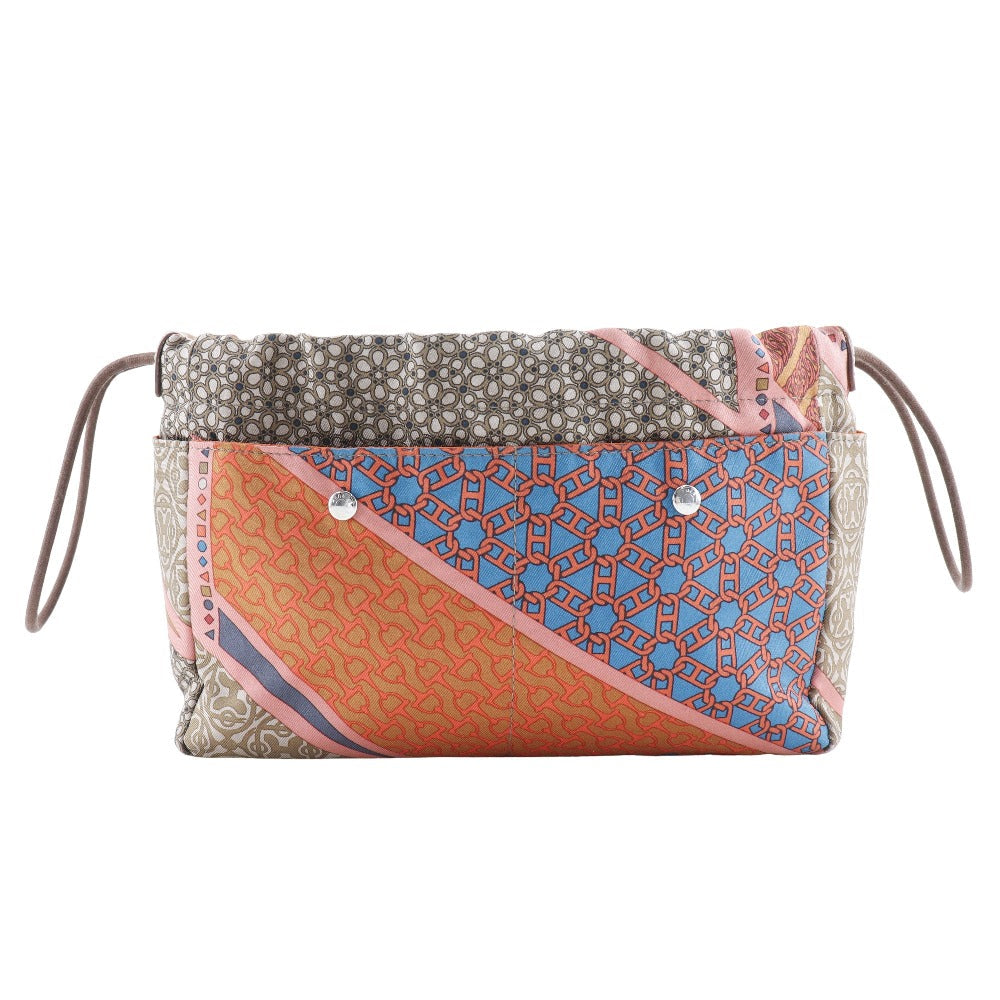 HERMES Pouch Silk, Vaubarenia Brown / orange CARRE EN CRAVATES Foolby 20