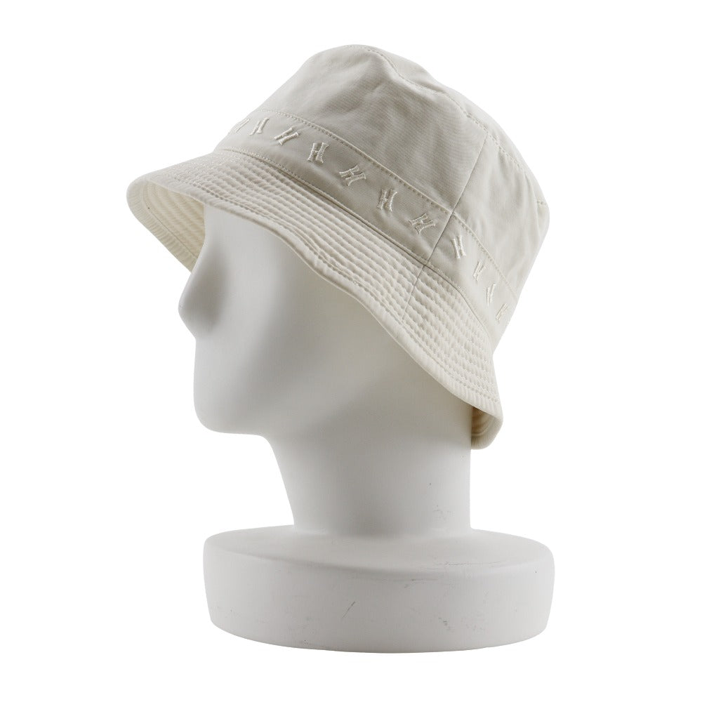HERMES hat Polyester, Nylon off white H logo embroidery Bucket hat Women 57 Used