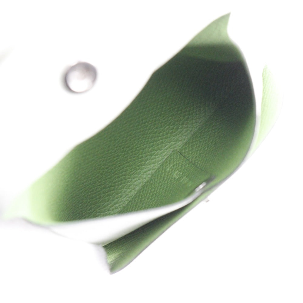 HERMES Coin case Epsom Light green By color Bastia unisex(Unisex) Used