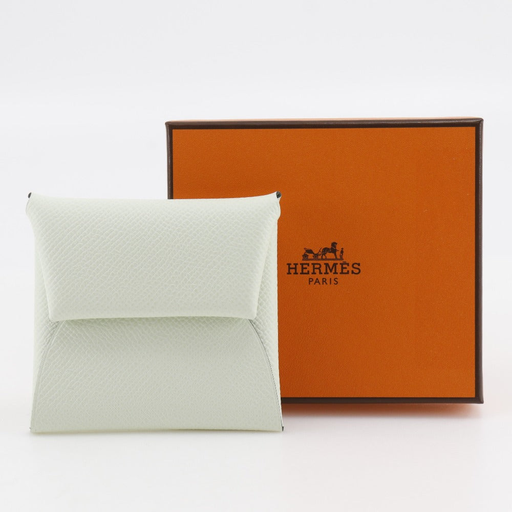 HERMES Coin case Epsom Light green By color Bastia unisex(Unisex) Used