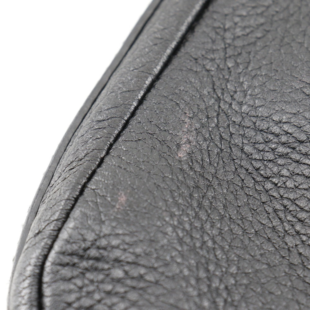 GUCCI Shoulder Bag 235320 leather black ChainShoulder Bamboo