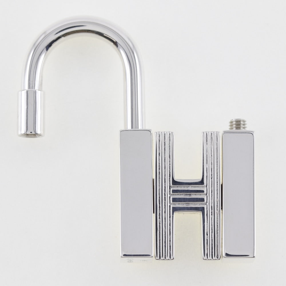HERMES Cadena metallic Silver Women Used