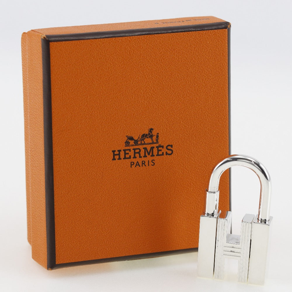 HERMES Cadena metallic Silver Women Used