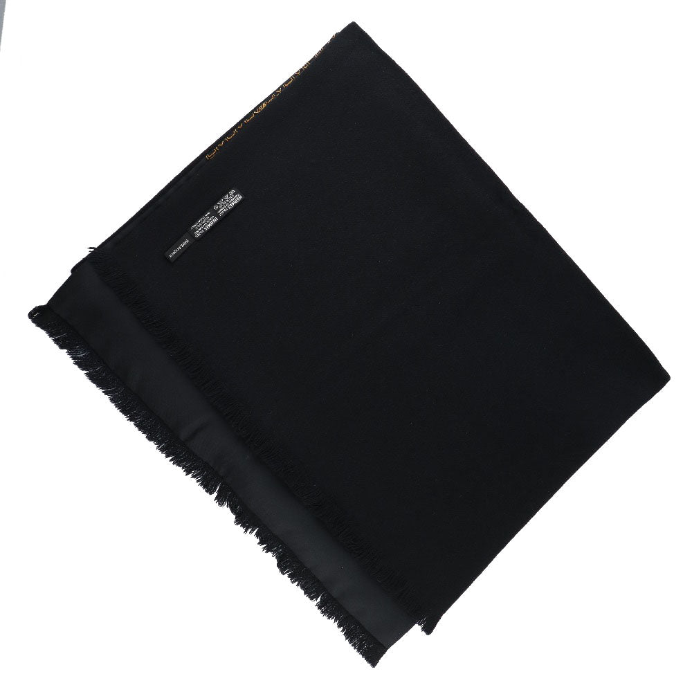 HERMES Scarf Silk, Angora black unisex(Unisex) Used