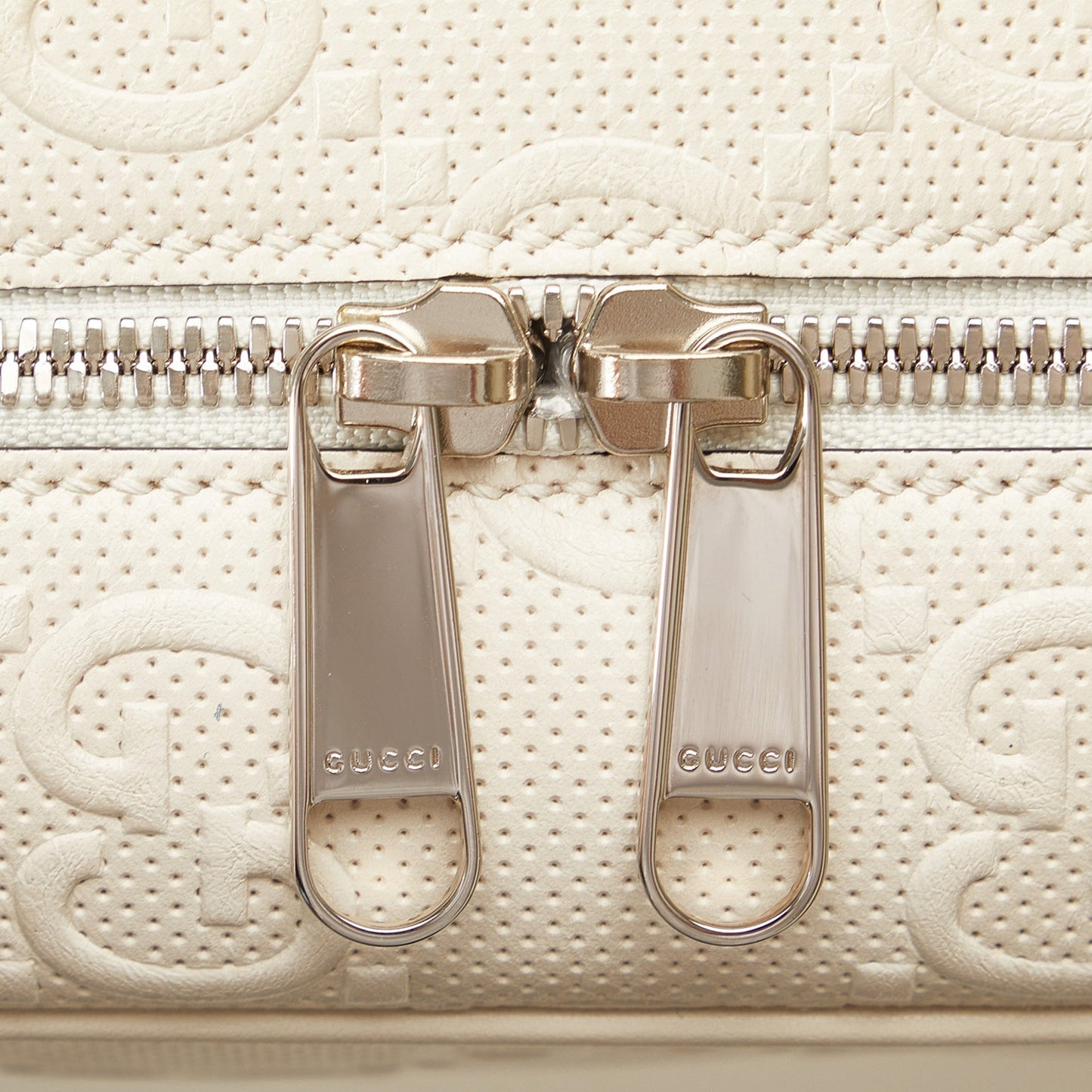 GUCCI GG Embossed Perforated Square Bag