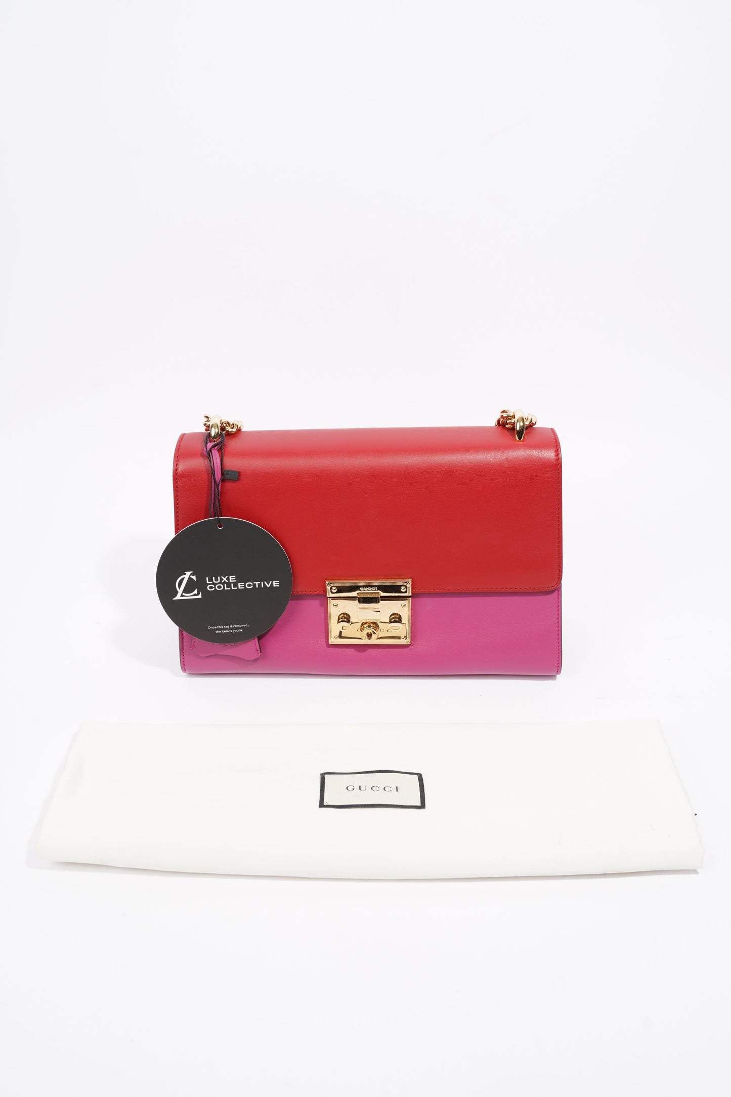 Gucci Padlock Pink / Red Leather