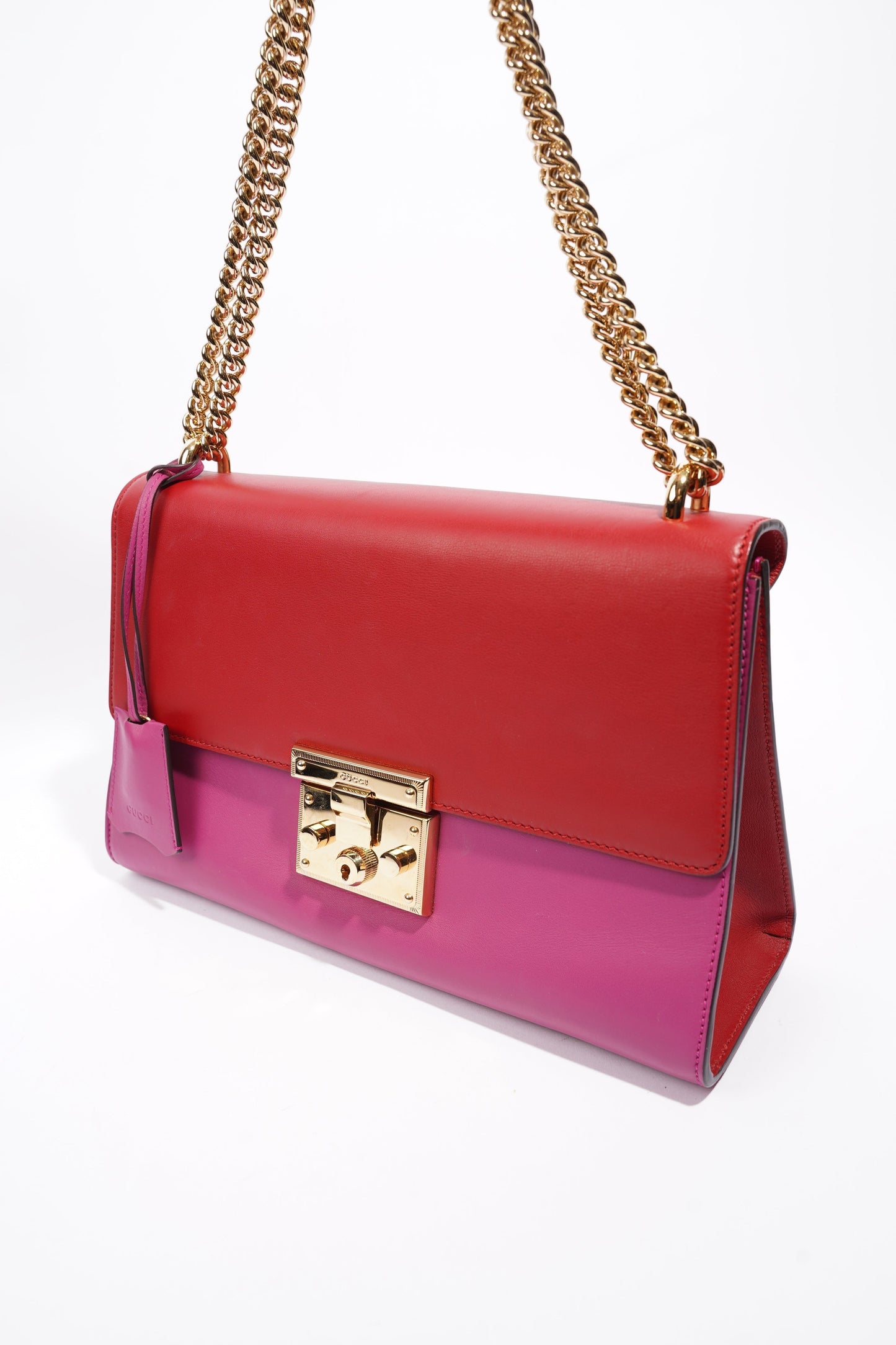 Gucci Padlock Pink / Red Leather