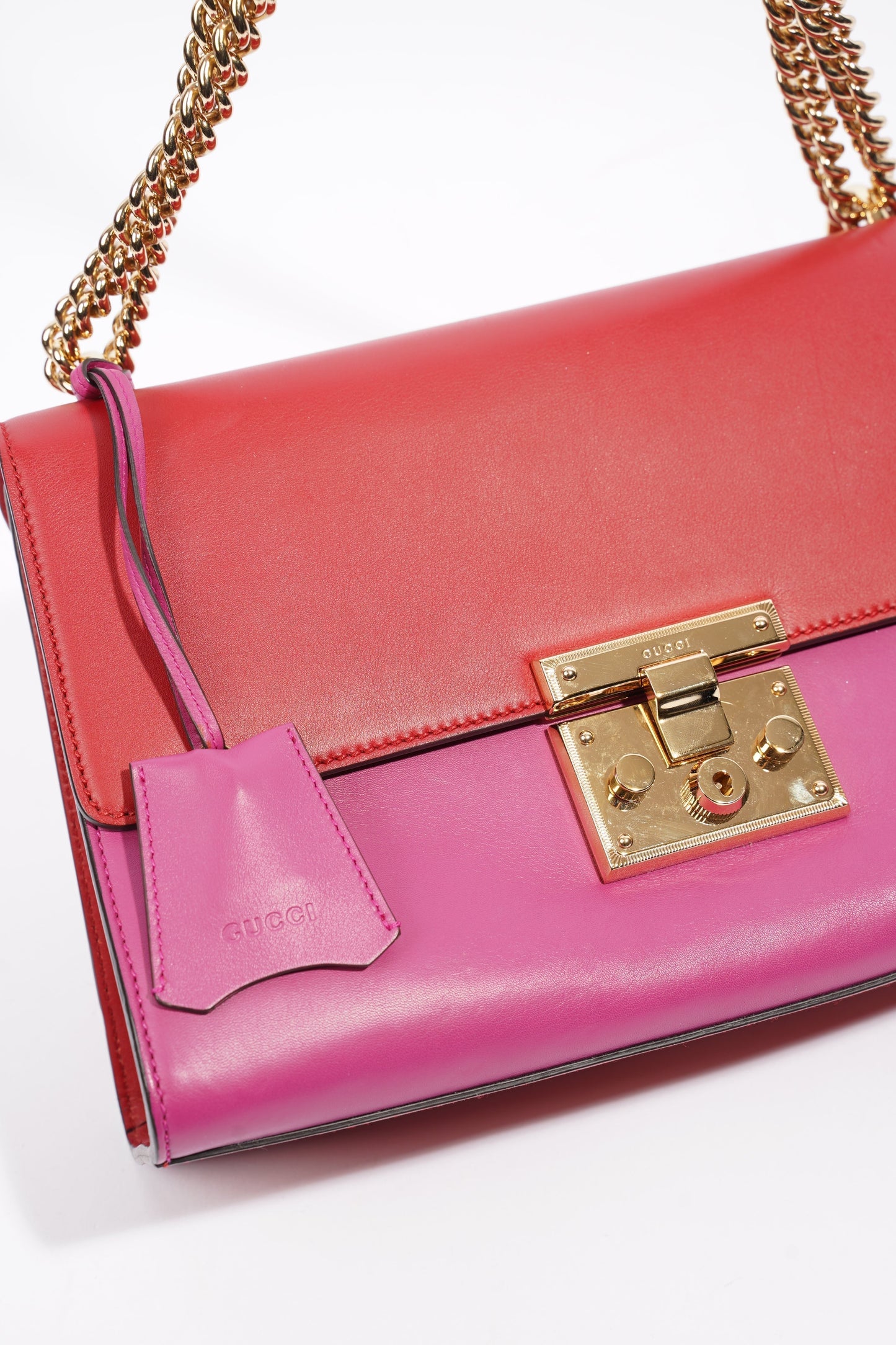 Gucci Padlock Pink / Red Leather