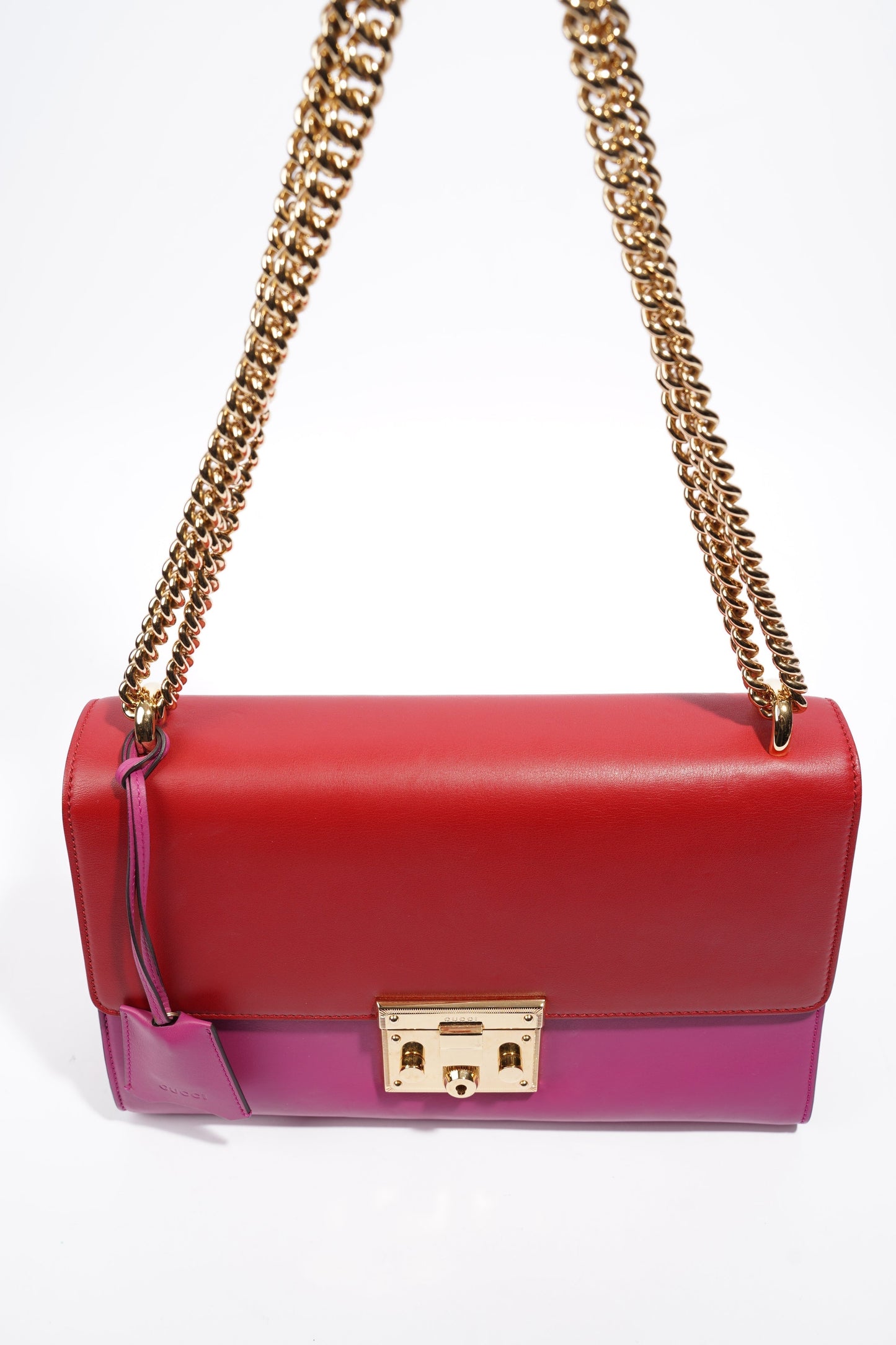 Gucci Padlock Pink / Red Leather