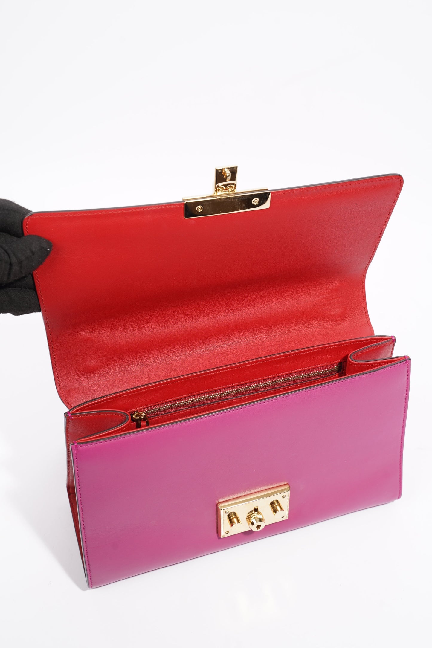 Gucci Padlock Pink / Red Leather