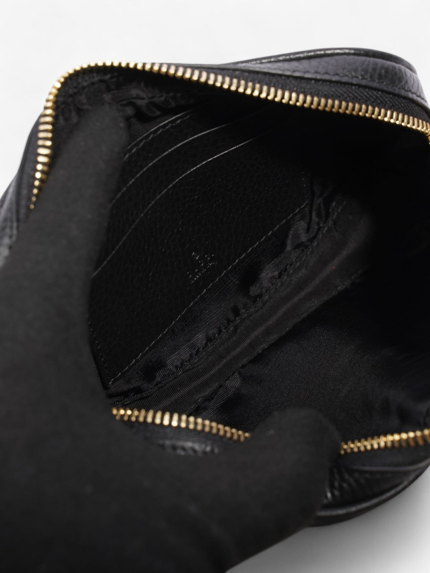 Gucci GG Marmont Super Mini Shoulder Bag Black Leather Super Mini