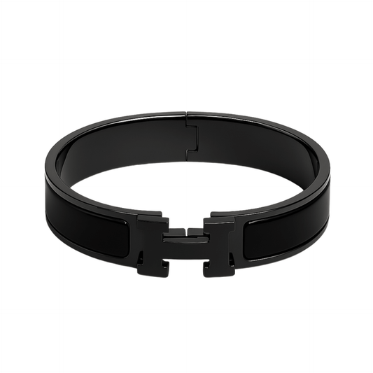HERMES Clic HH So Black bracelet 12 MM Men