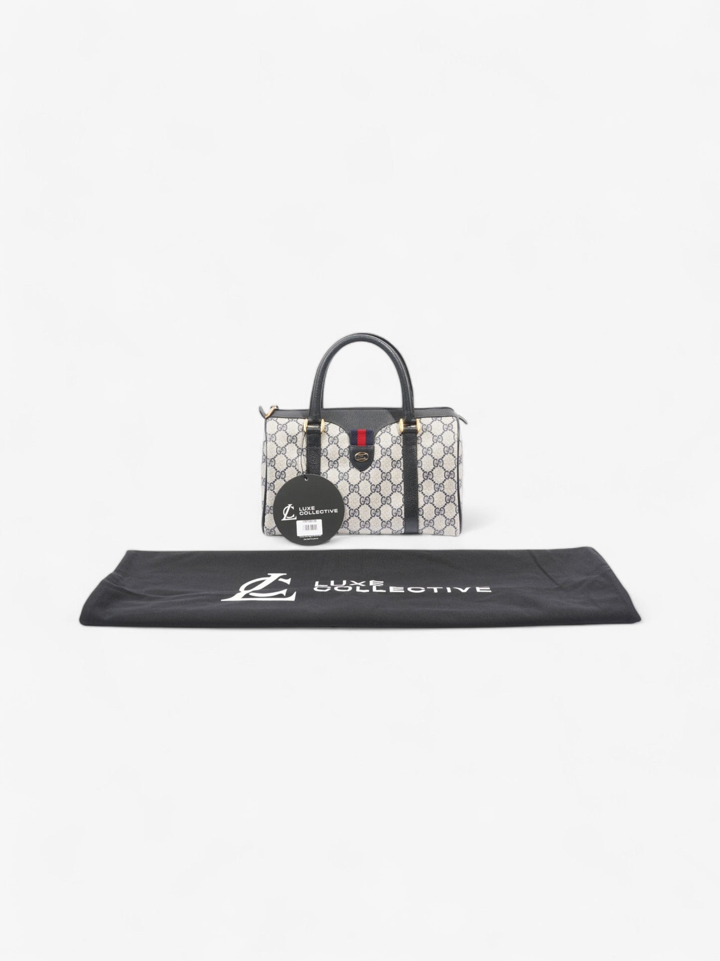 Gucci Vintage Web Doctors Bag GG Supreme / Navy Blue Canvas