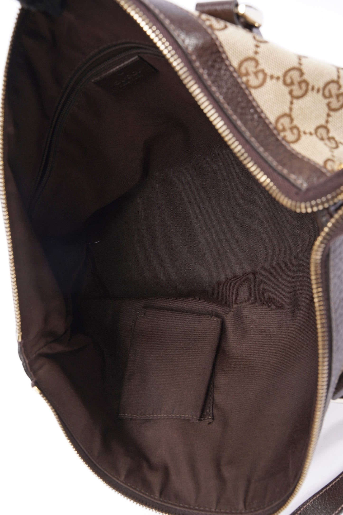 Gucci Abbey GG Tote GG Supreme / Brown Leather Canvas