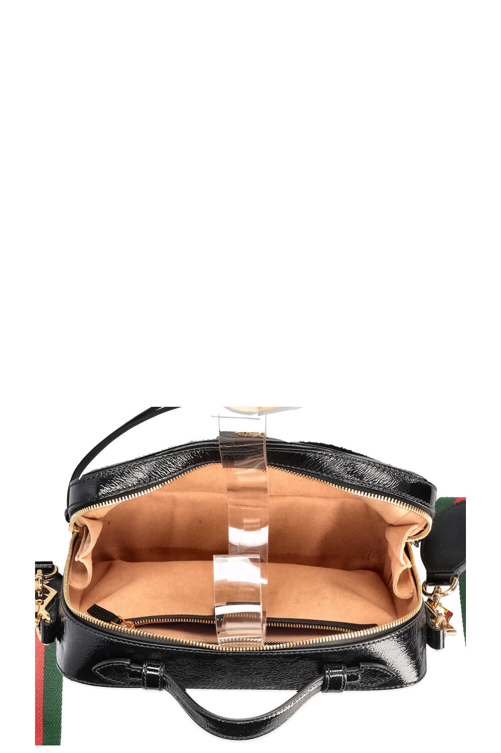 GUCCI Ophidia Zip Around Bag Suede Black