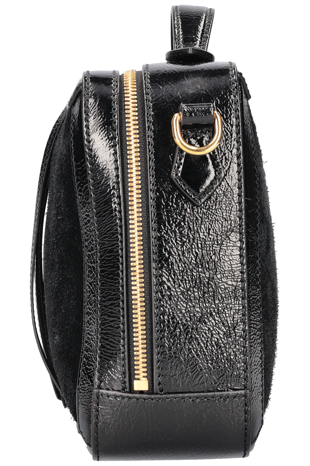 GUCCI Ophidia Zip Around Bag Suede Black