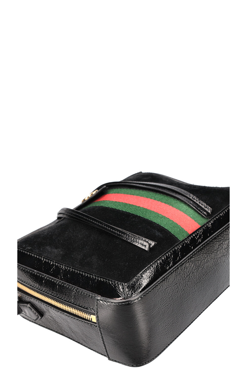 GUCCI Ophidia Zip Around Bag Suede Black