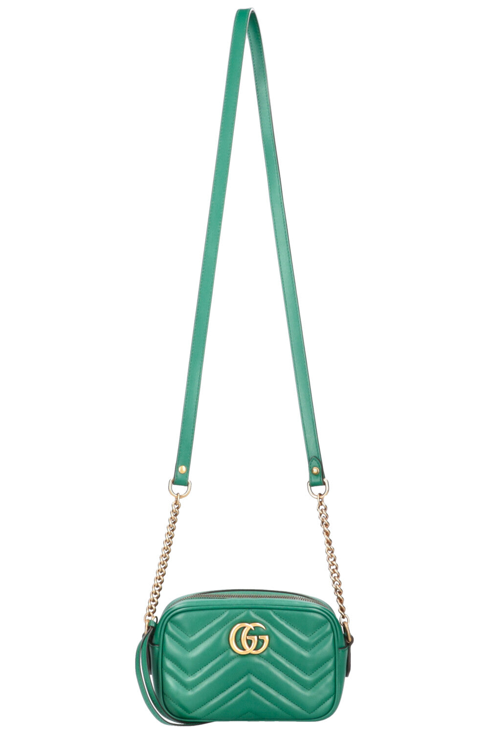GUCCI Marmont Small Camera Bag Green
