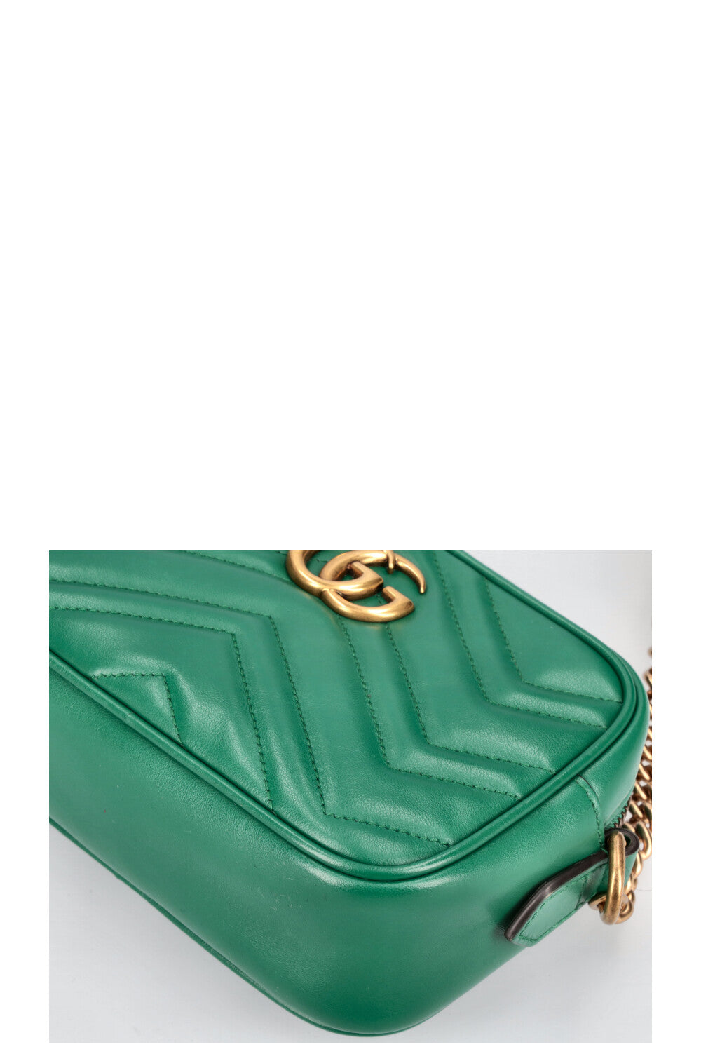 GUCCI Marmont Small Camera Bag Green