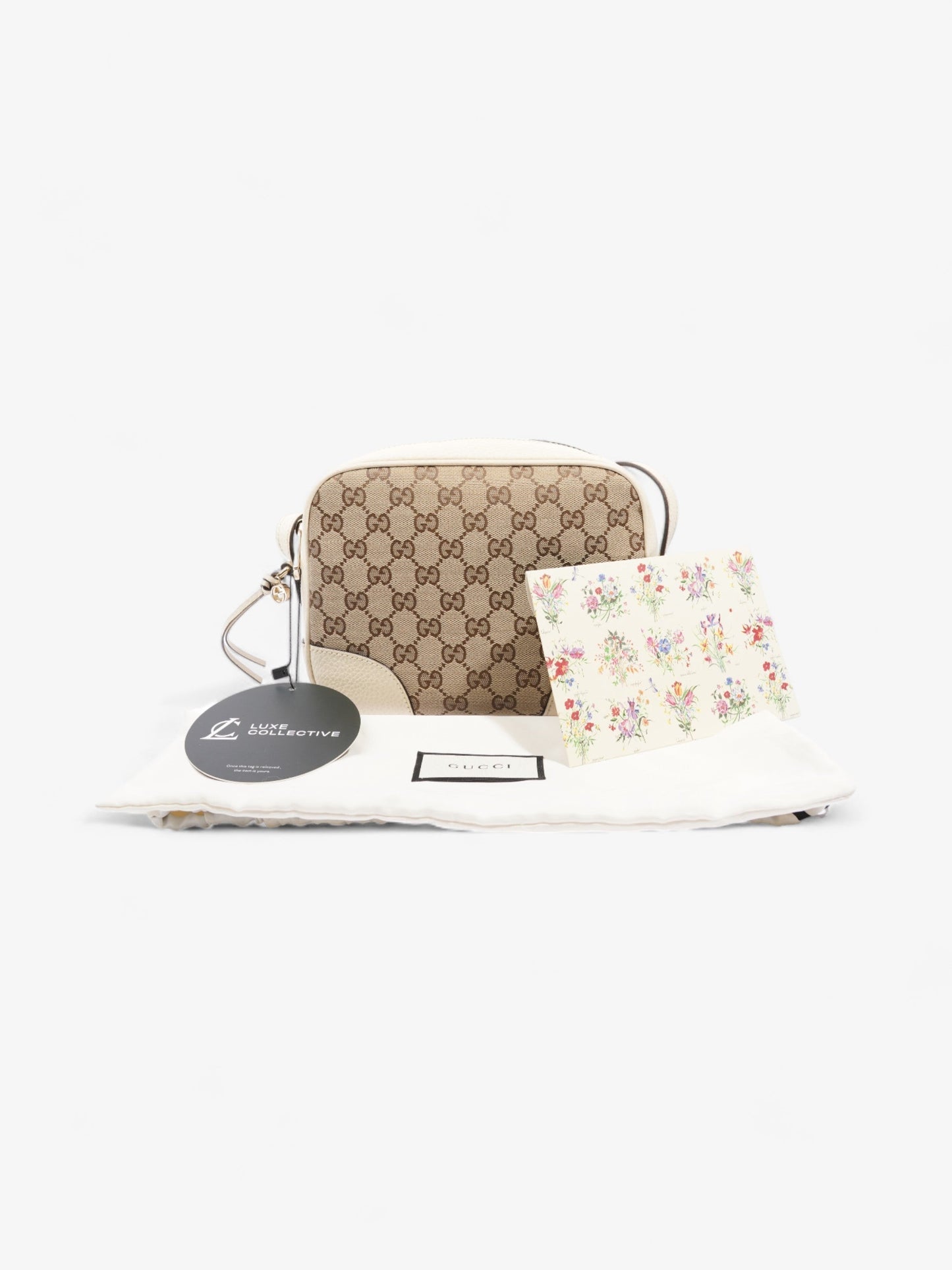 Gucci Bree Beige And Ebony GG Supreme Canvas
