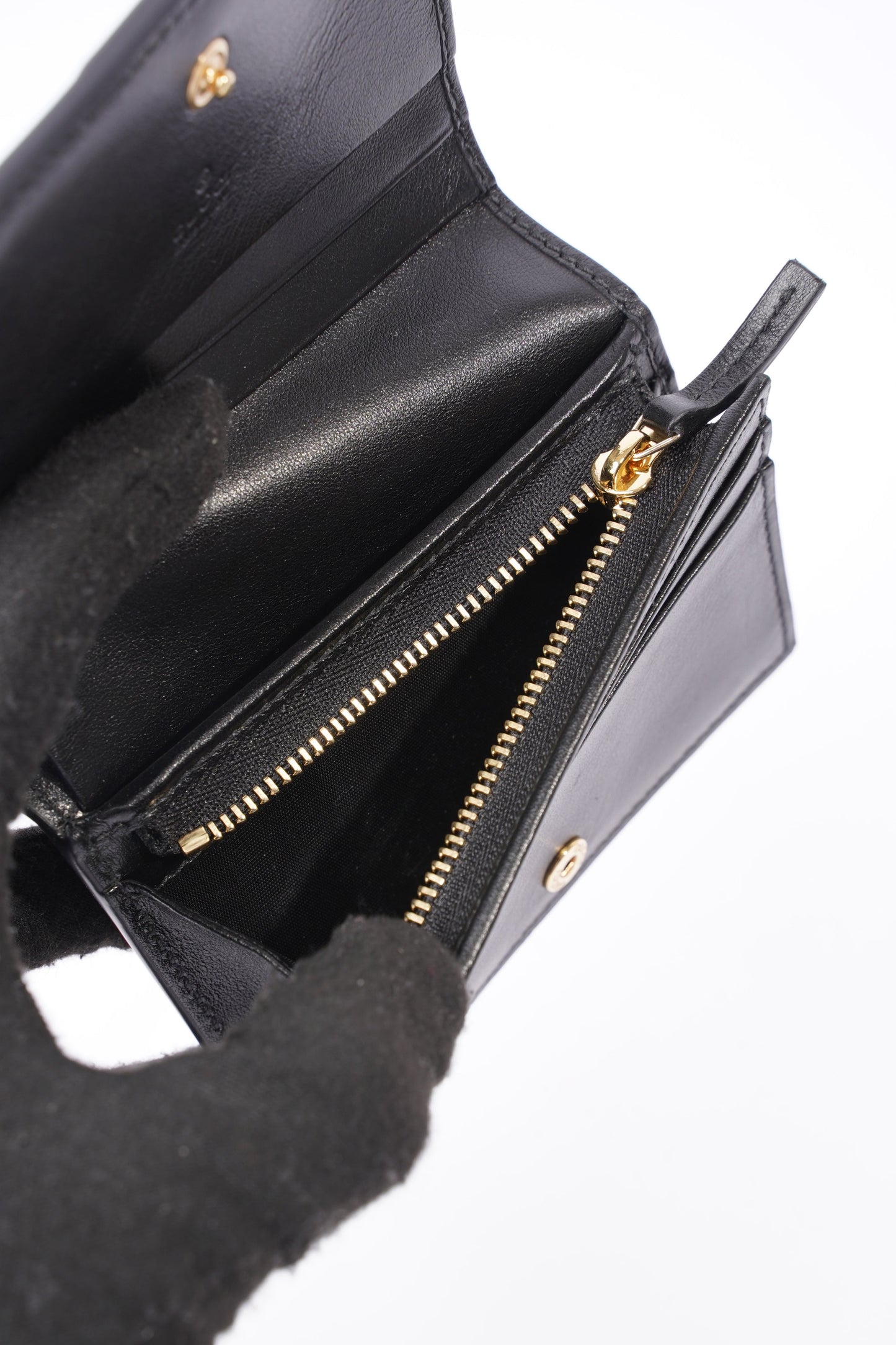 Gucci GG Matelasse Card Case Black Matelasse Leather