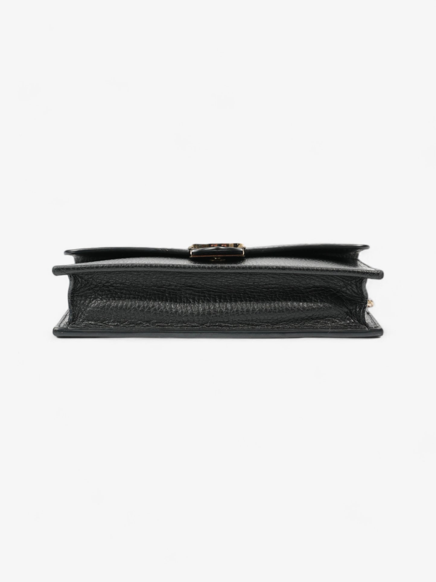 Gucci Interlocking GG Chain Wallet Black Leather
