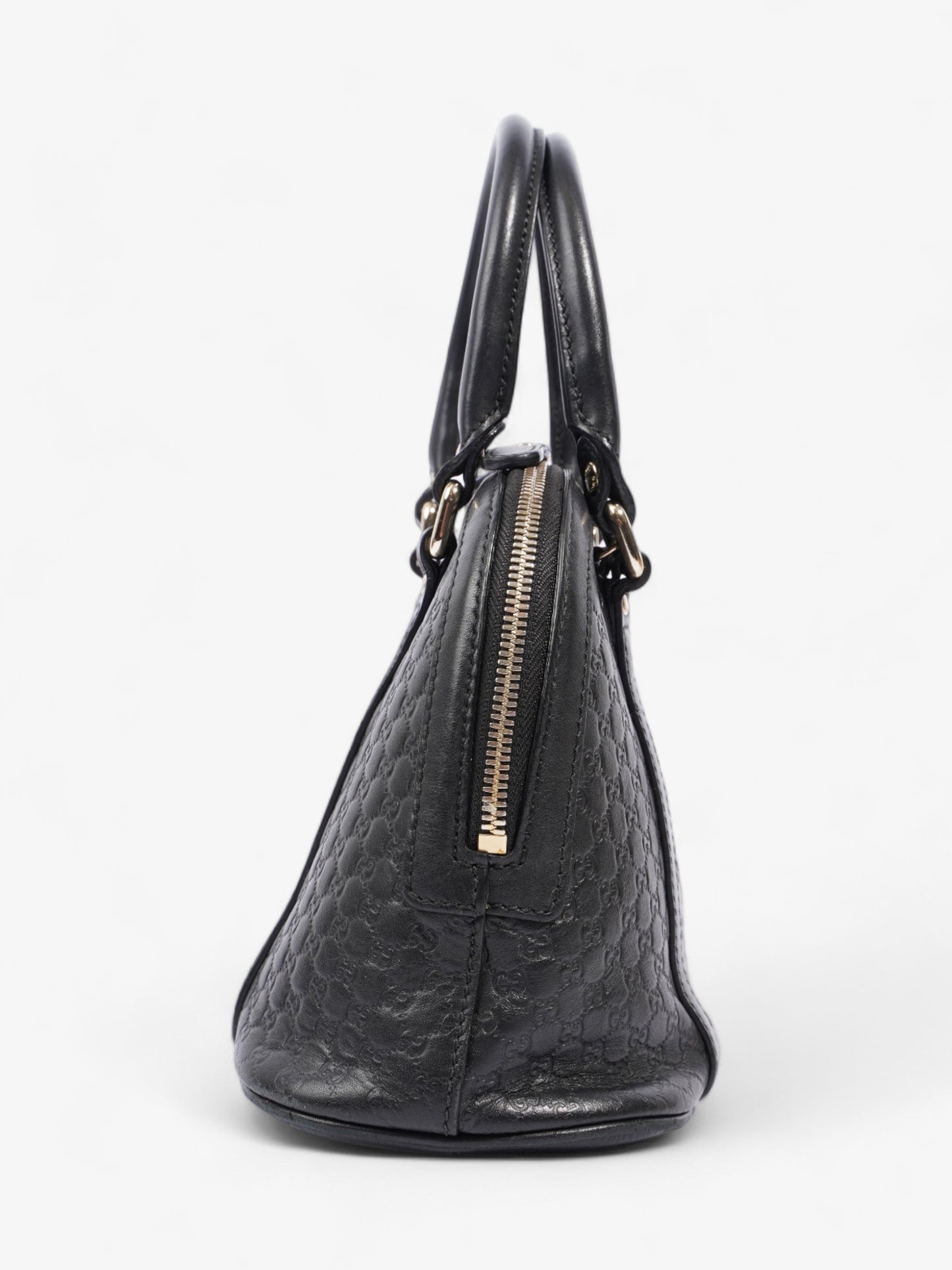 Gucci Mini Dome Black Microguccissima Empreinte Leather