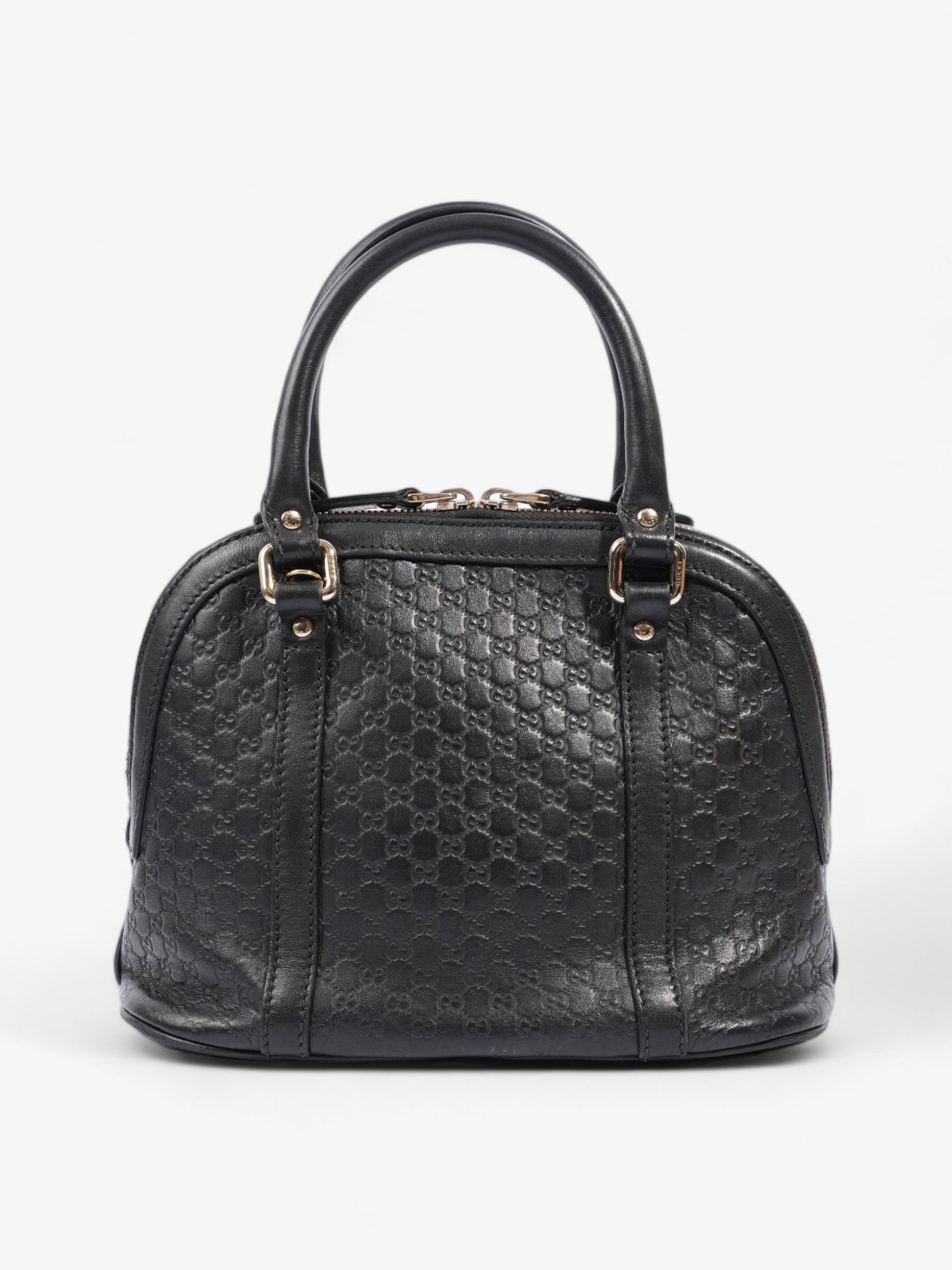 Gucci Mini Dome Black Microguccissima Empreinte Leather