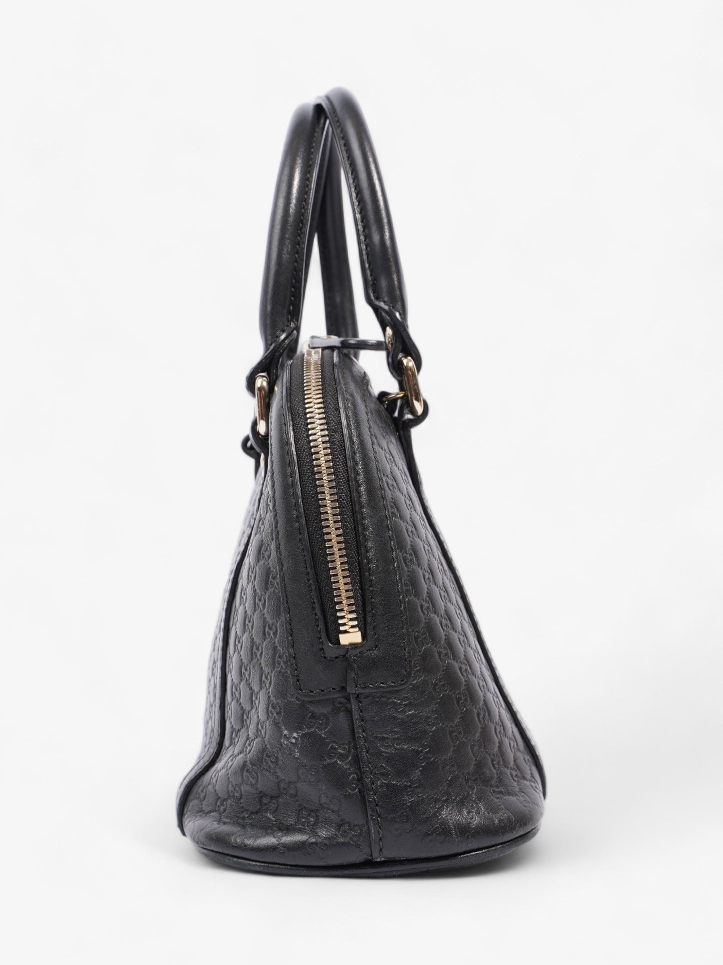 Gucci Mini Dome Black Microguccissima Empreinte Leather