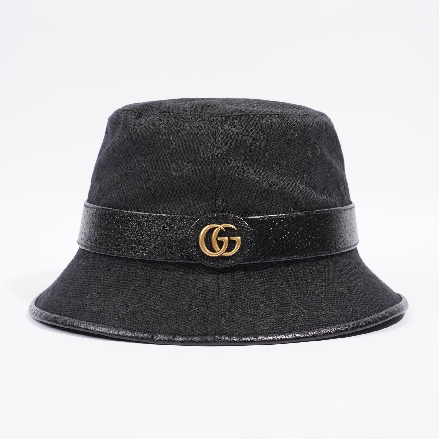 Gucci GG Bucket Hat Black GG Supreme Canvas XL (60cm)