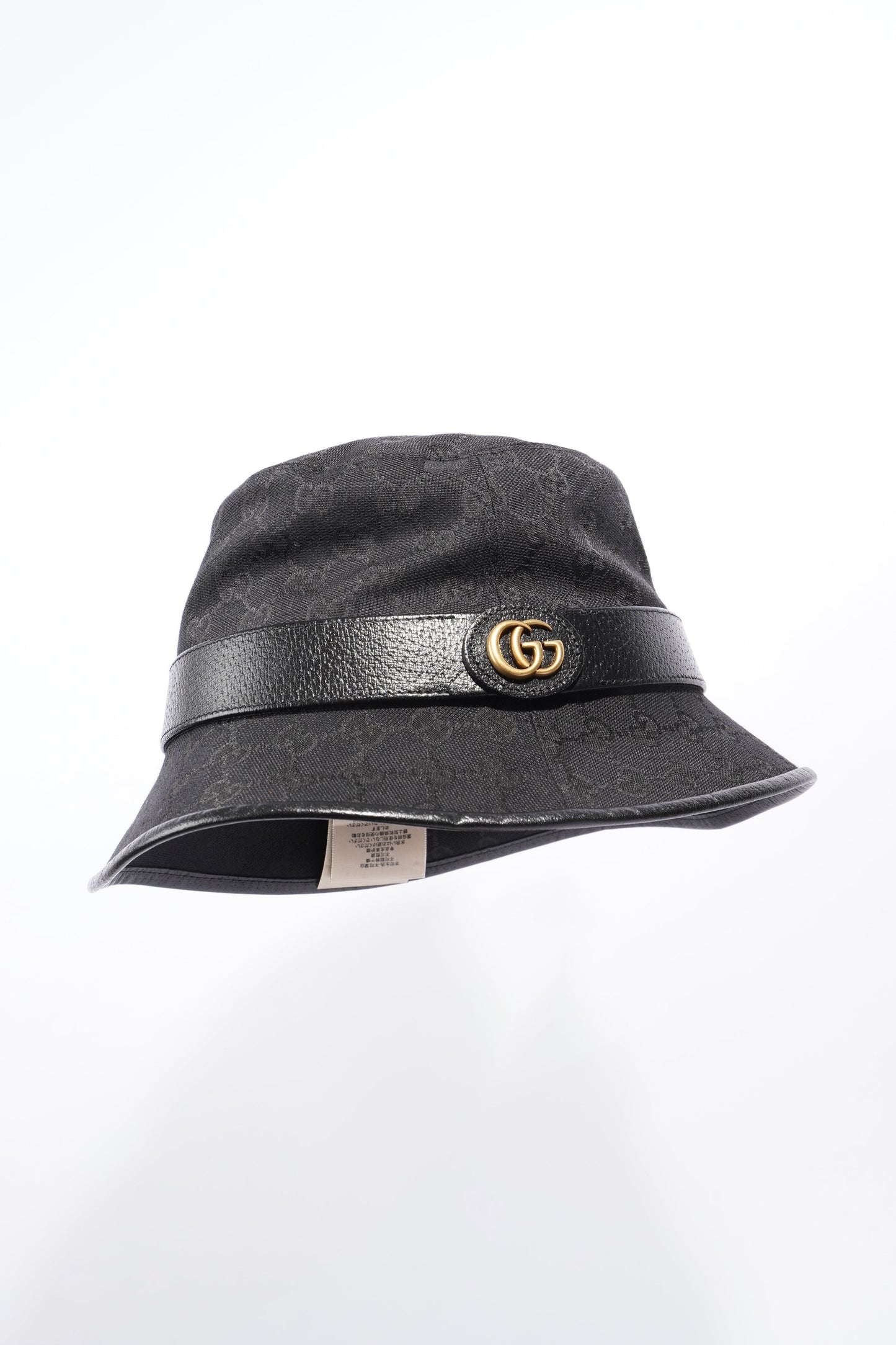 Gucci GG Bucket Hat Black GG Supreme Canvas XL (60cm)