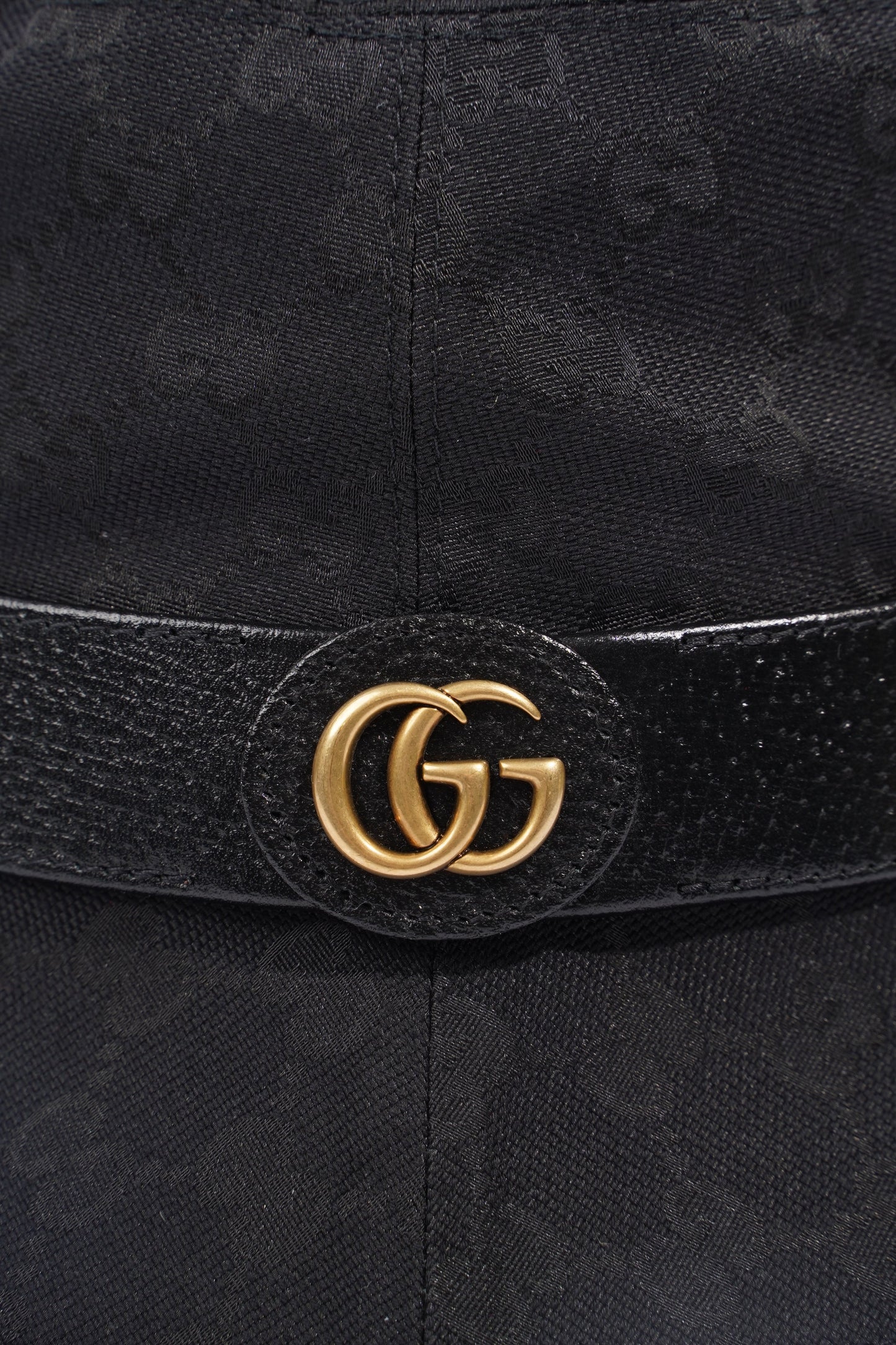 Gucci GG Bucket Hat Black GG Supreme Canvas XL (60cm)