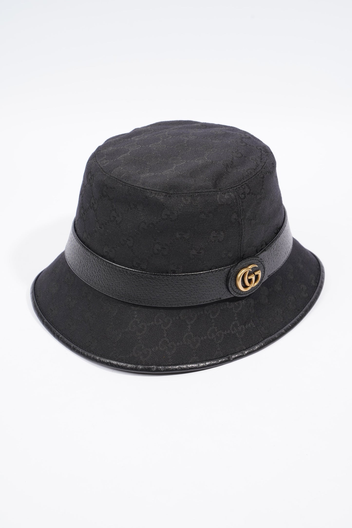 Gucci GG Bucket Hat Black GG Supreme Canvas XL (60cm)