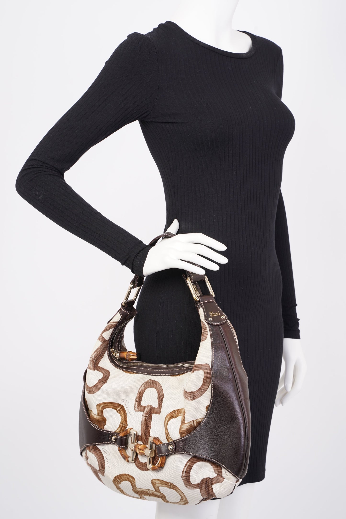 Gucci Horsebit Amalfi Cream / Brown Canvas