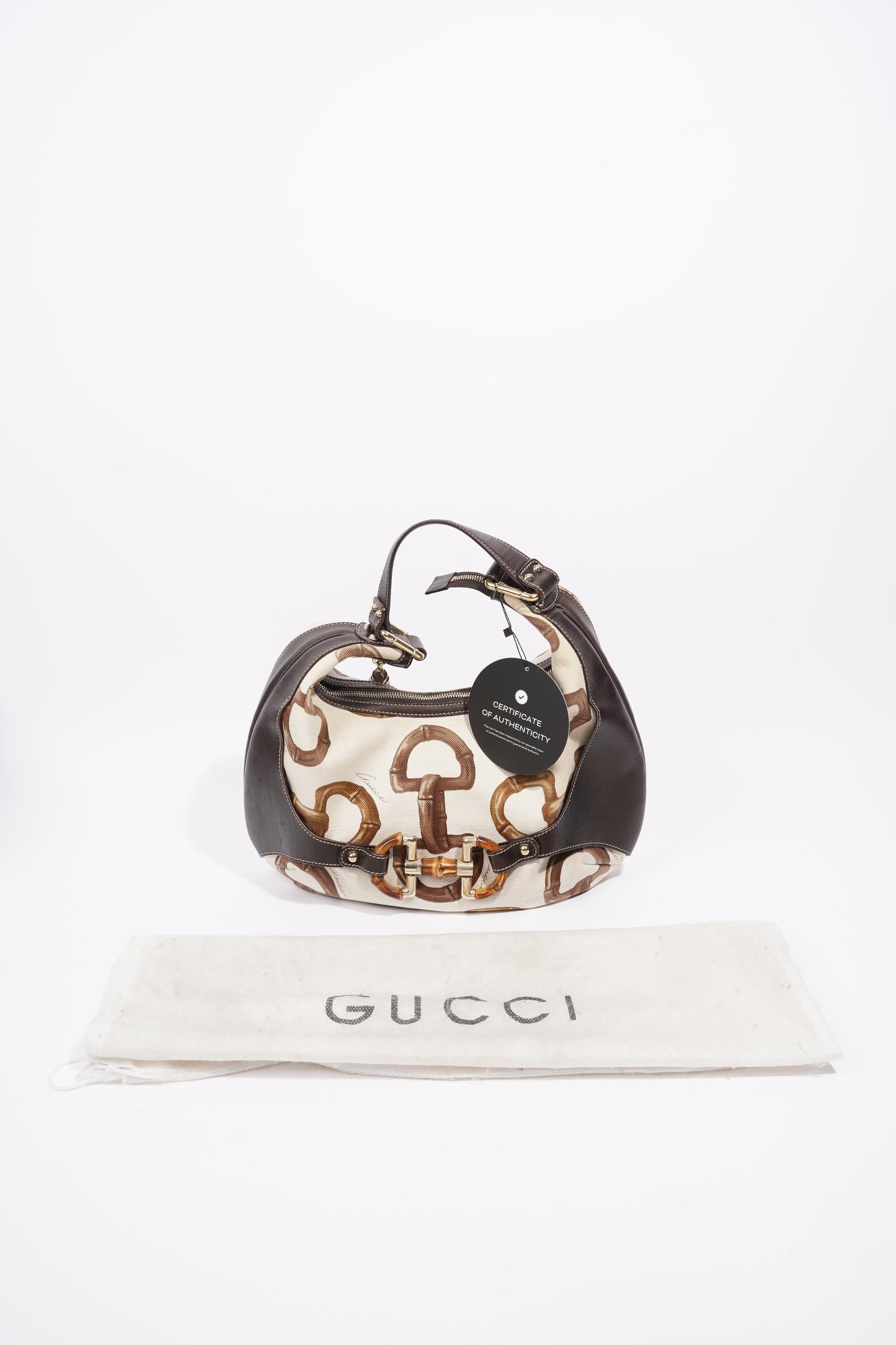 Gucci Horsebit Amalfi Cream / Brown Canvas
