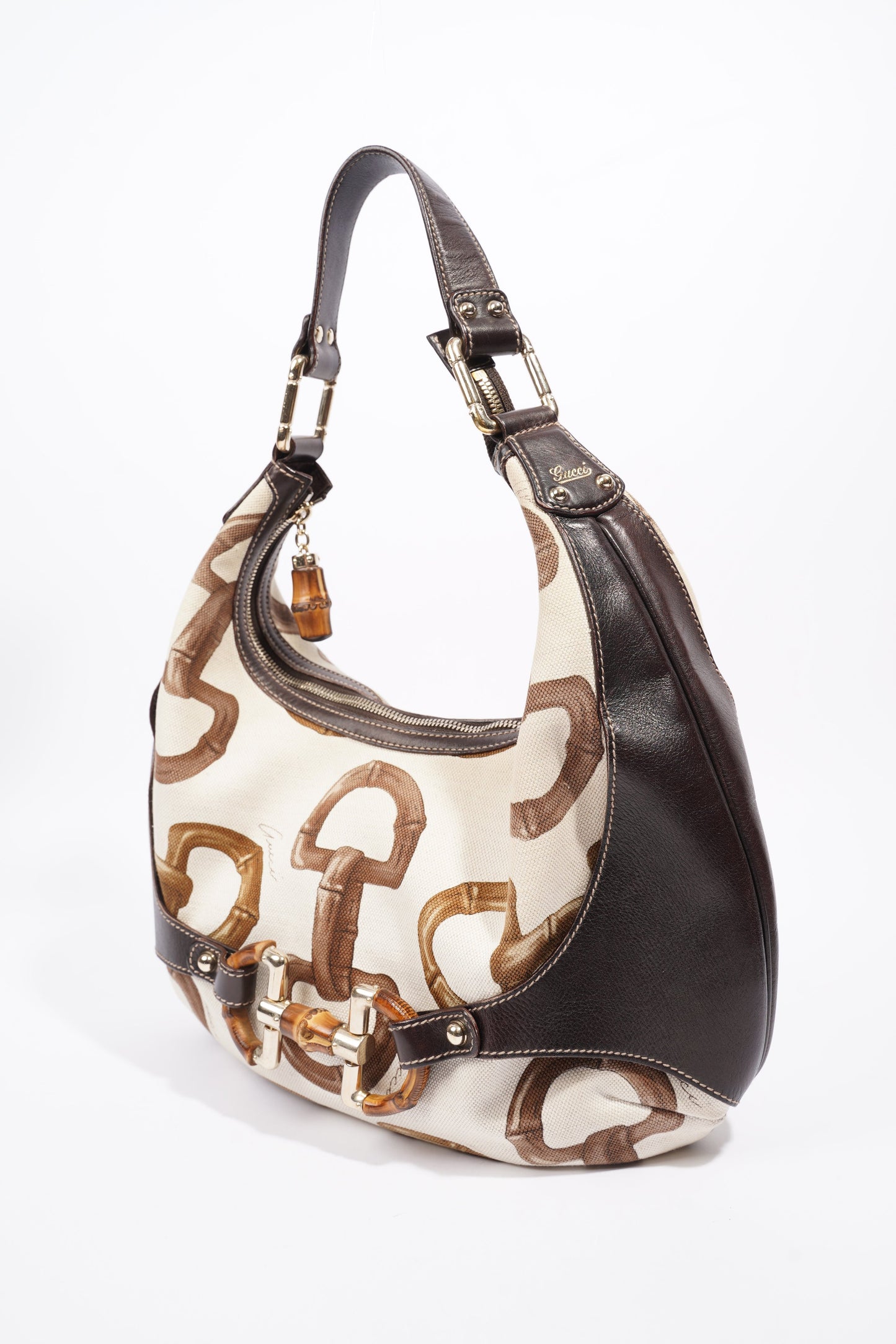 Gucci Horsebit Amalfi Cream / Brown Canvas