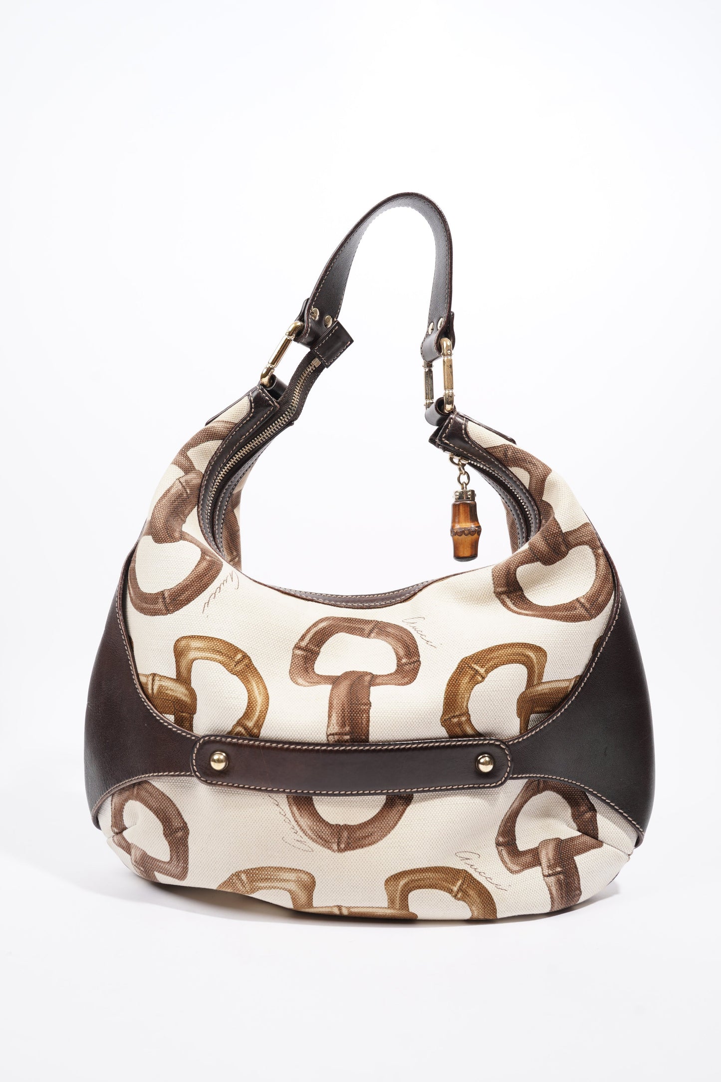 Gucci Horsebit Amalfi Cream / Brown Canvas