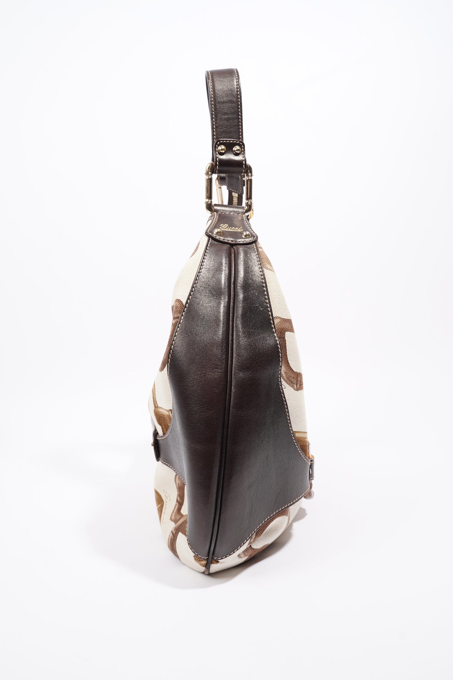 Gucci Horsebit Amalfi Cream / Brown Canvas