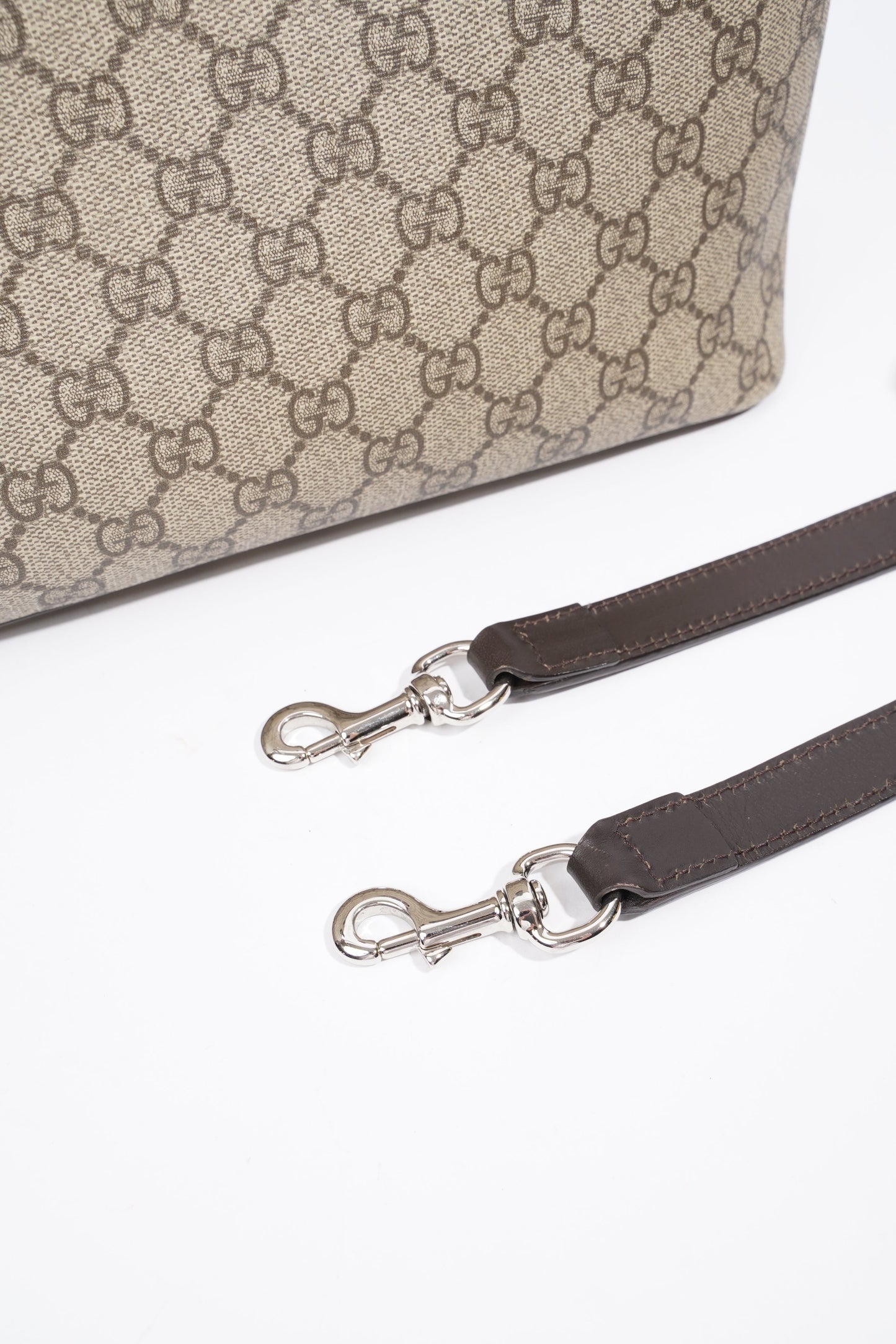 Gucci GG Zip Tote Beige And Ebony GG Supreme Coated Canvas Medium