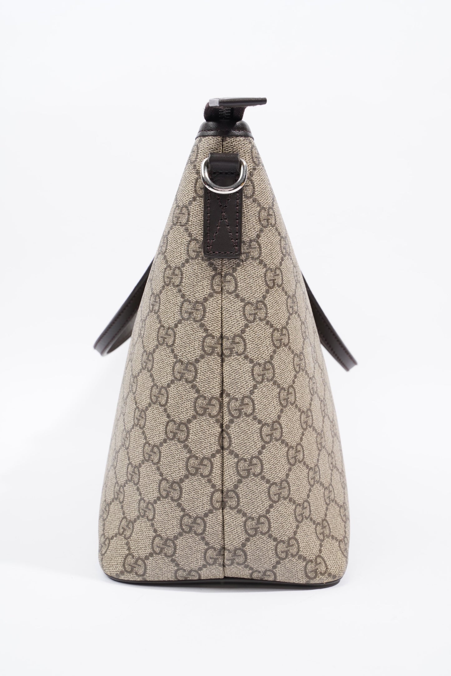 Gucci GG Zip Tote Beige And Ebony GG Supreme Coated Canvas Medium