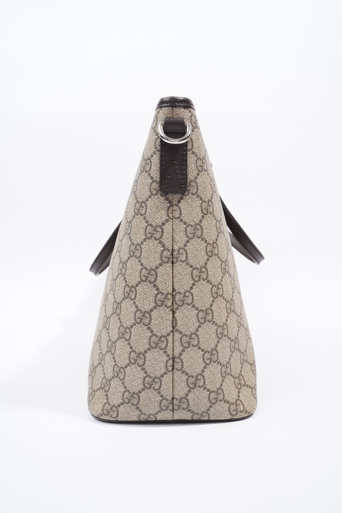Gucci GG Zip Tote Beige And Ebony GG Supreme Coated Canvas Medium