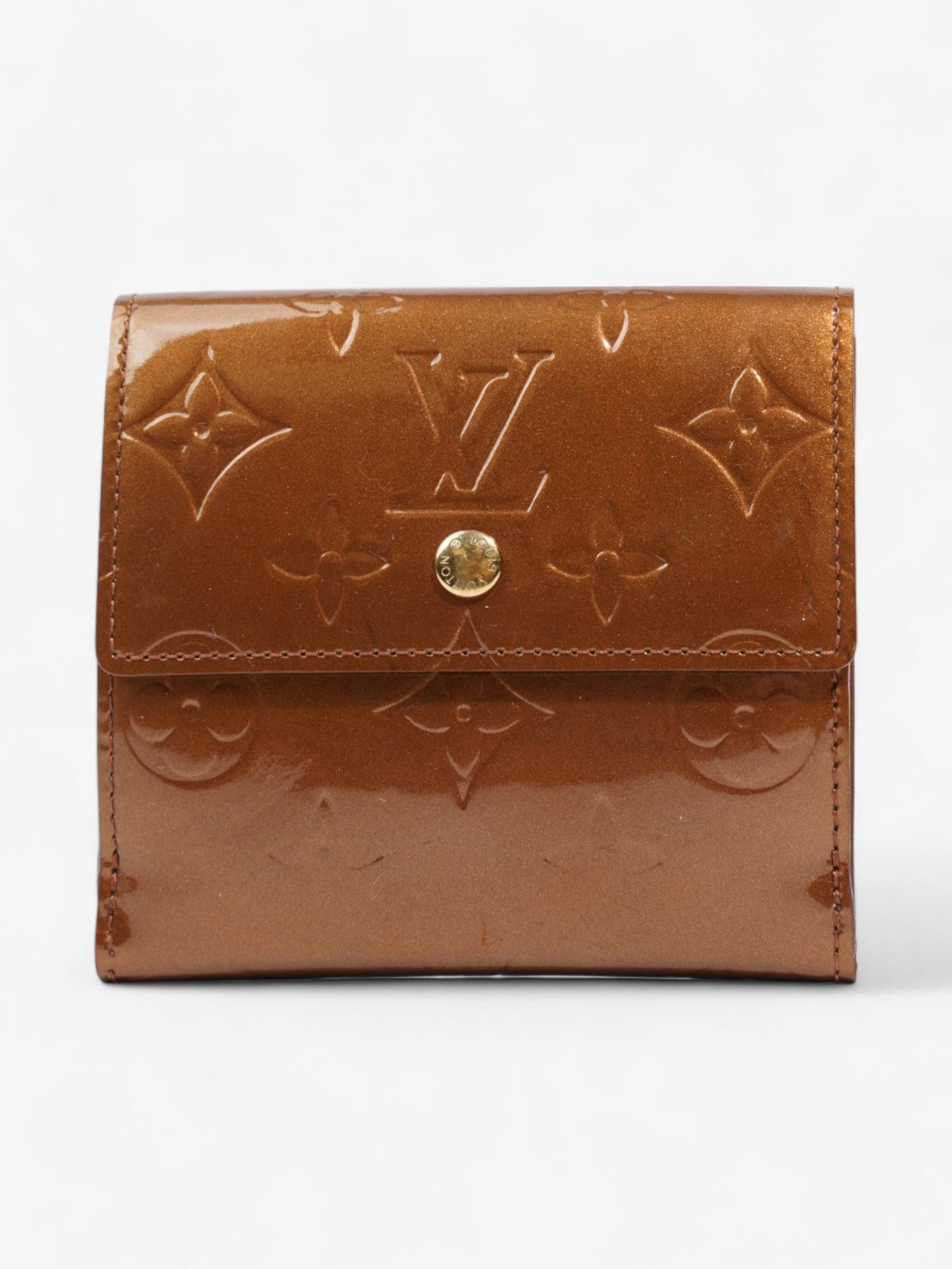 Louis Vuitton Elise Wallet Monogram Vernis / Bronze Vernis Leather