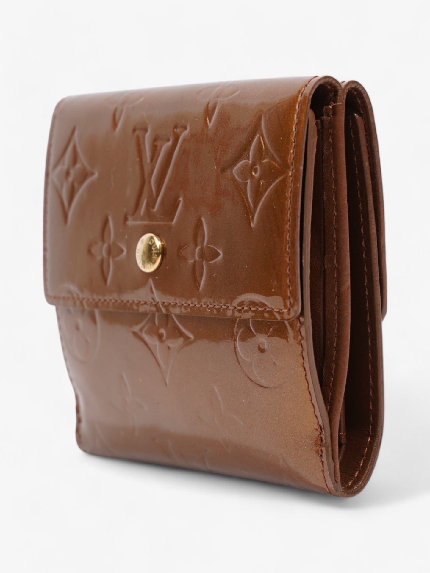 Louis Vuitton Elise Wallet Monogram Vernis / Bronze Vernis Leather