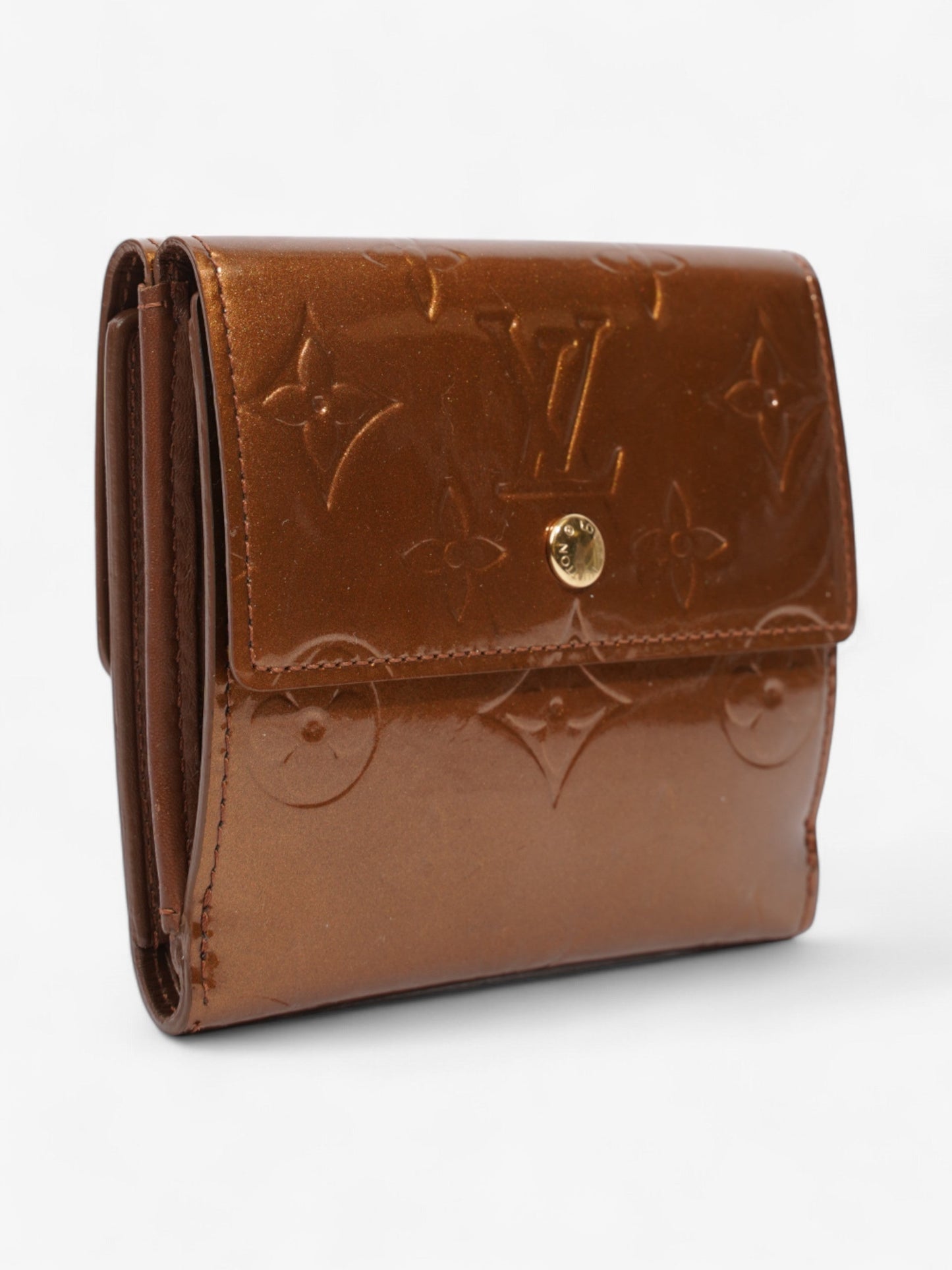 Louis Vuitton Elise Wallet Monogram Vernis / Bronze Vernis Leather