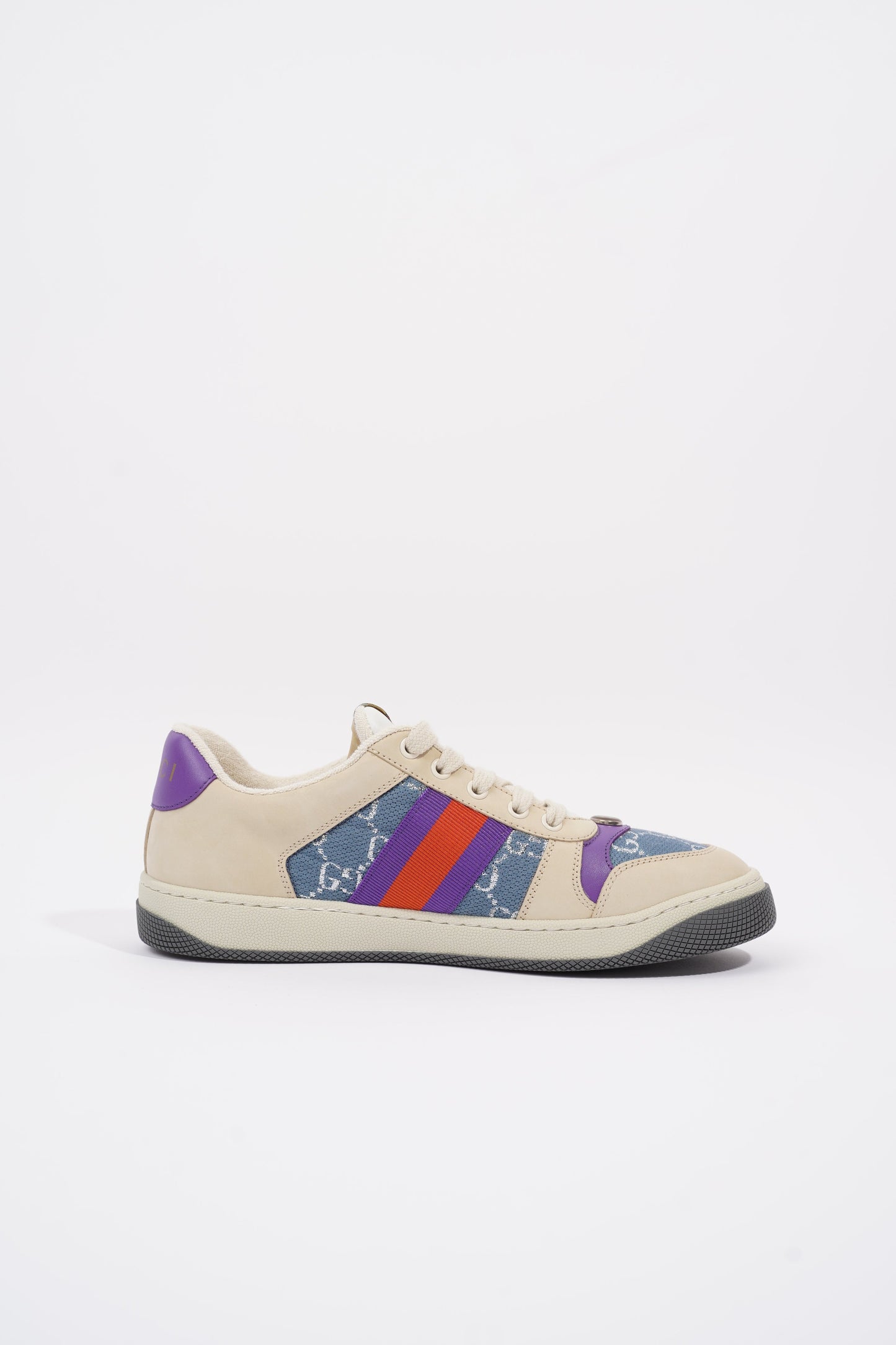 Gucci Screener Beige / Blue / Purple Mesh EU 39 UK 6