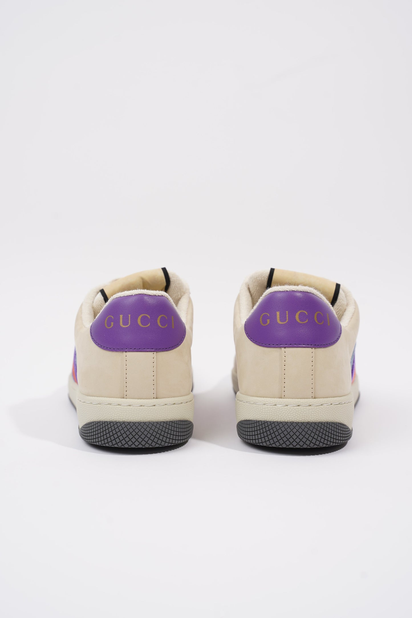Gucci Screener Beige / Blue / Purple Mesh EU 39 UK 6