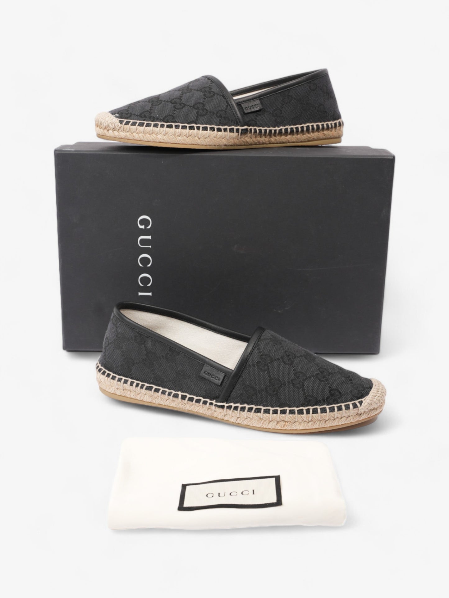 Gucci GG Espadrille GG Supreme / Black Canvas EU 37 UK 4