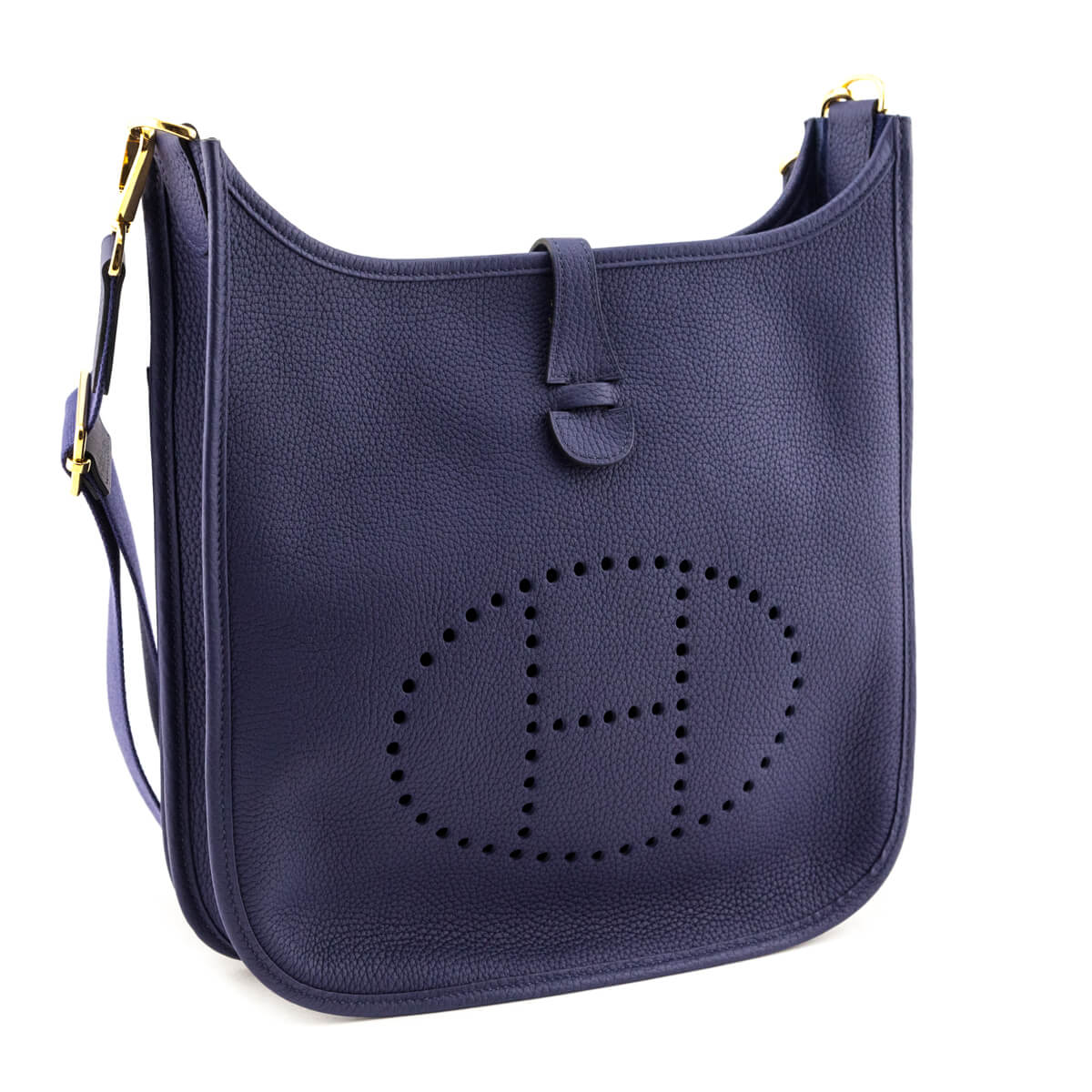 Hermes Bleu Encre Taurillon Clemence Evelyne III 29 PM
