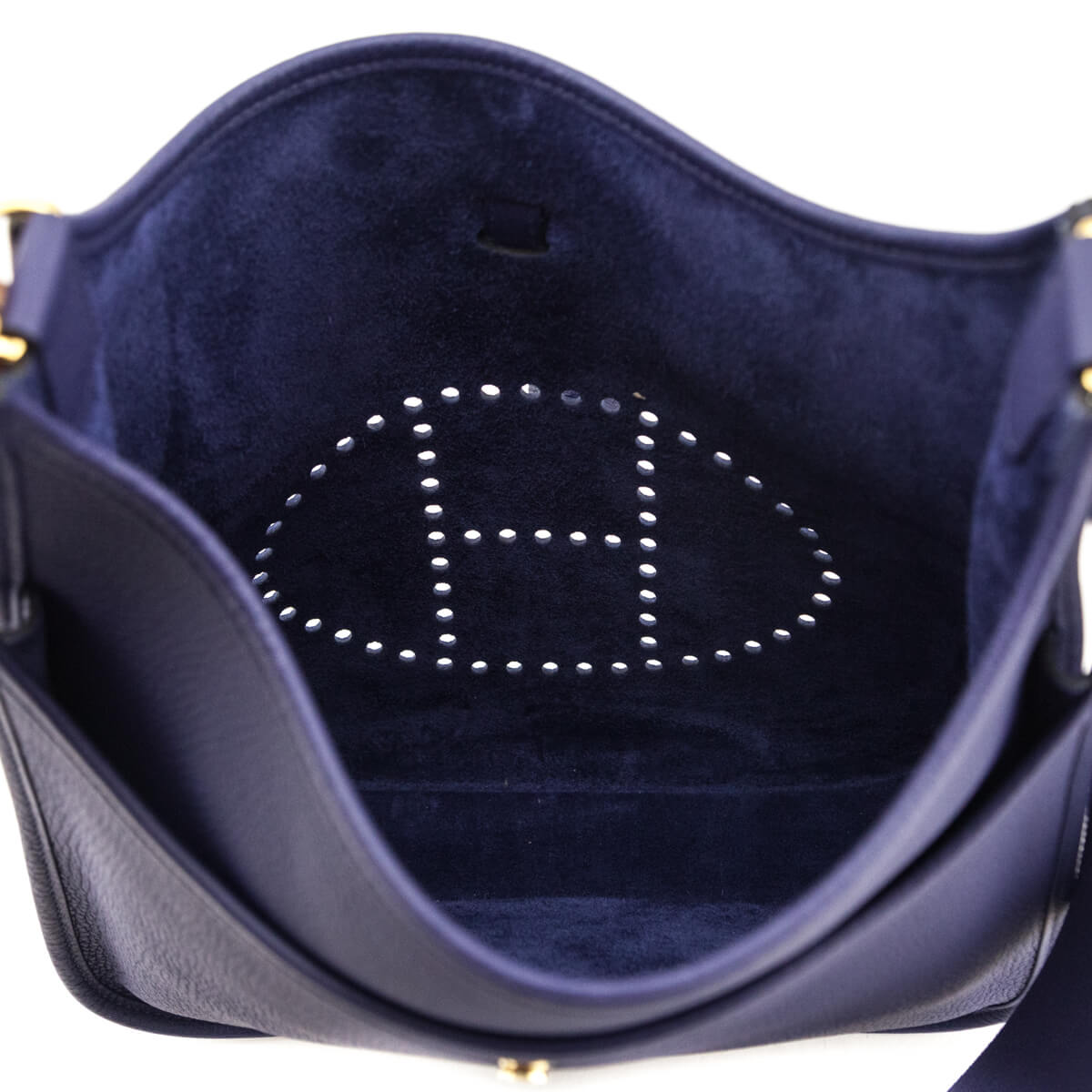 Hermes Bleu Encre Taurillon Clemence Evelyne III 29 PM
