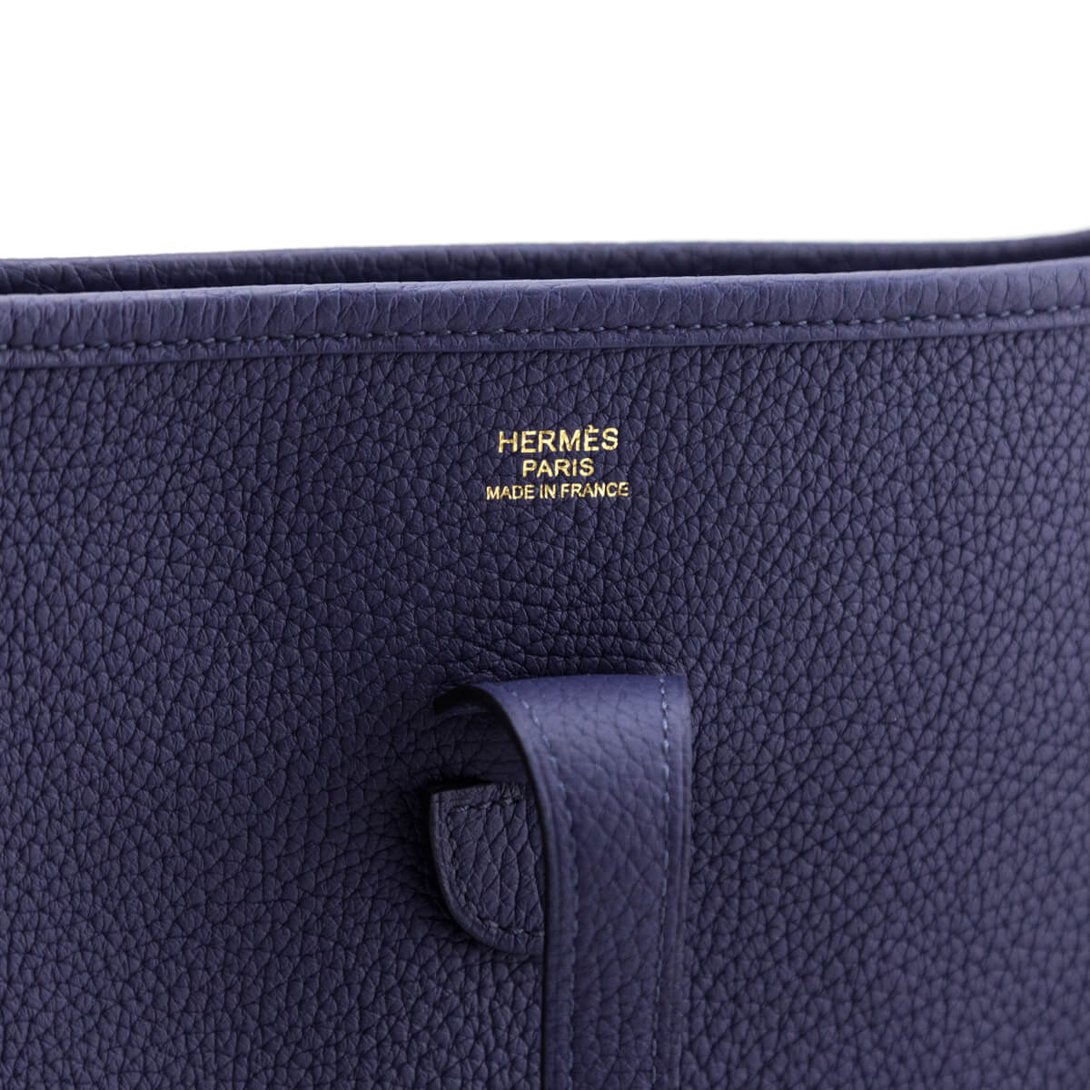 Hermes Bleu Encre Taurillon Clemence Evelyne III 29 PM